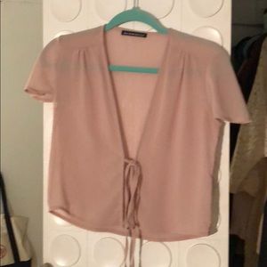 Sheer tie-up cover-up